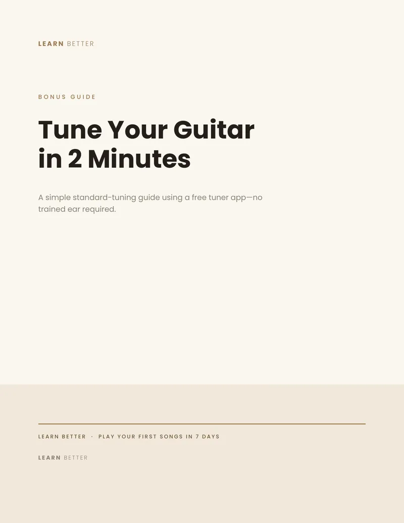 Tune Your Guitar in 2 Minutes